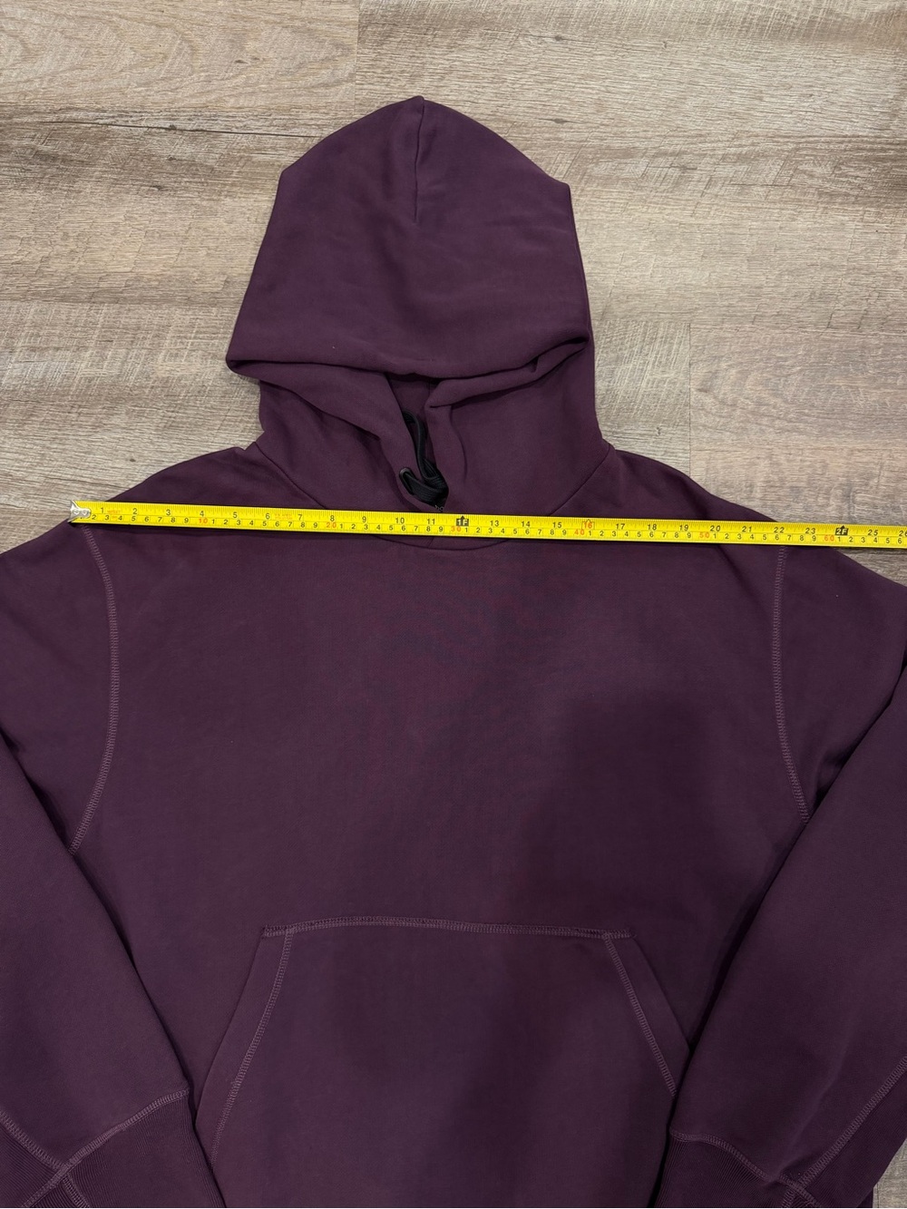 Rag & Bone City Cotton Relaxed Hoodie Men’s XXL Dark Cranberry Streetwear Baggy - Picture 8 of 10